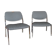 Pair of restored 1960s chrome armchairs.