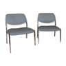 Paire de fauteuils des années 60 chromé restaurés