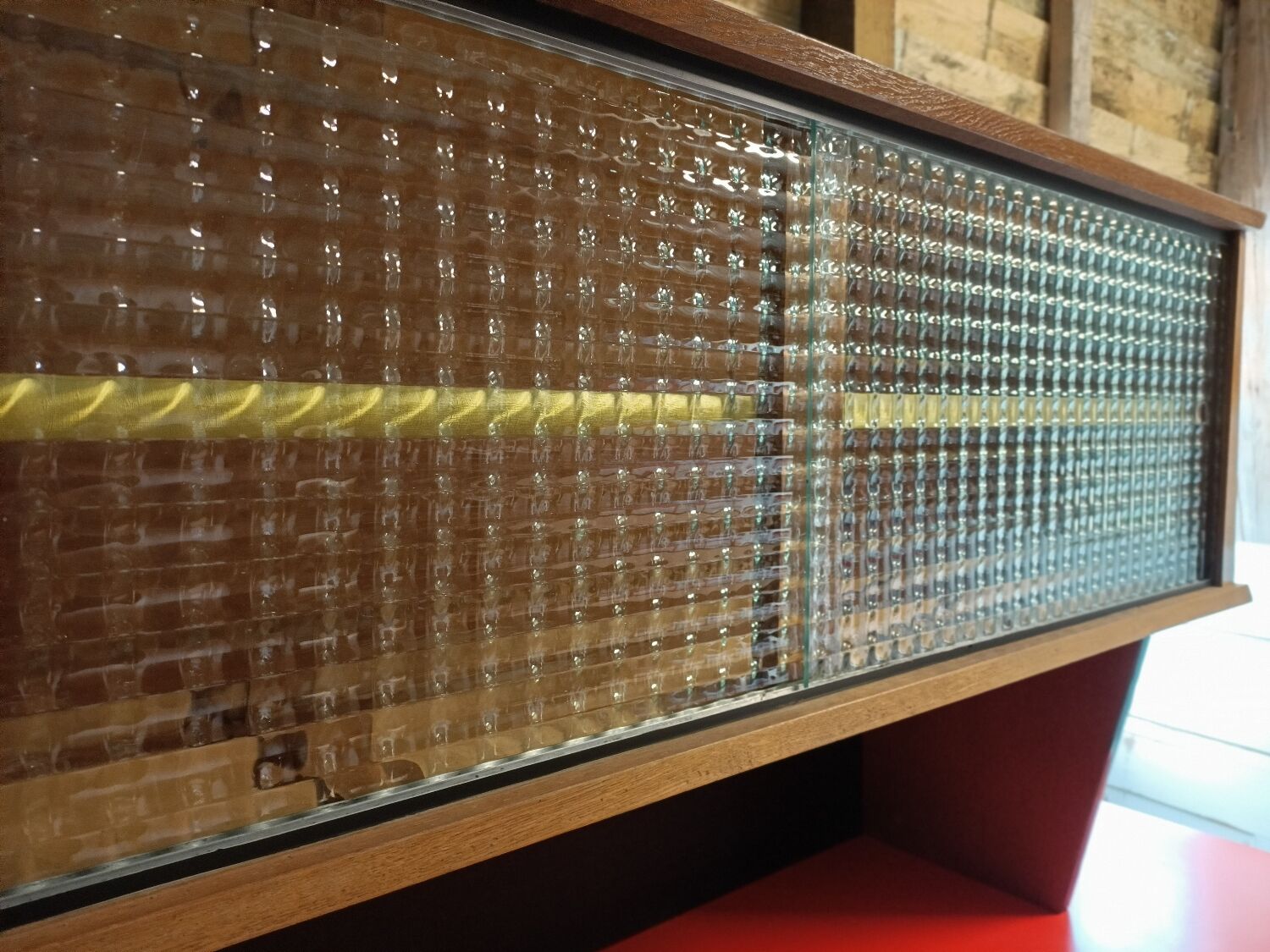 Formica and wood sideboard