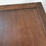 Arts and crafts style oak side table, 1950s