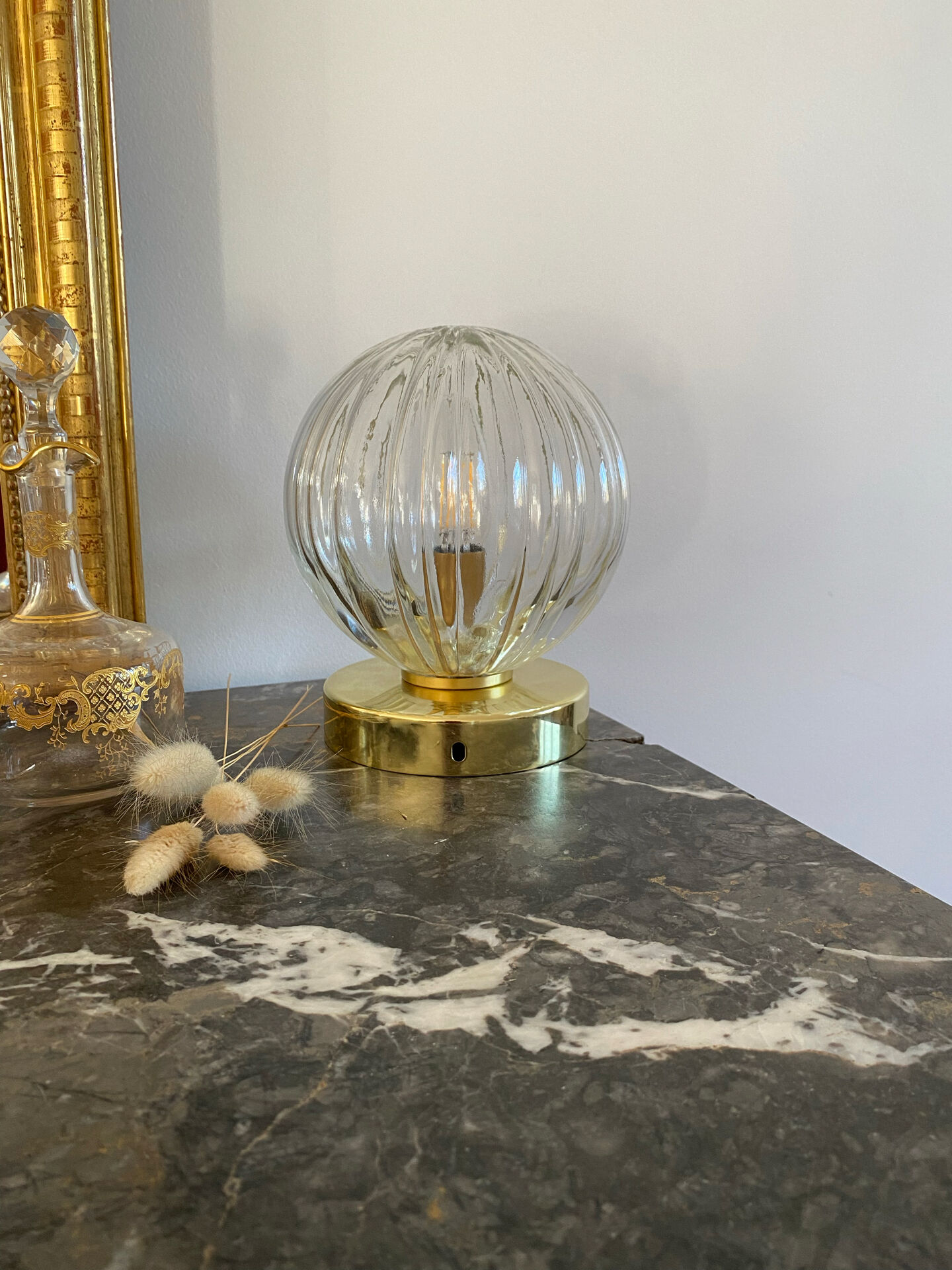 Vintage globe wall light or ceiling light