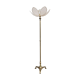 Brass foot floor lamp and petal flower lampshade