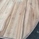 Renovated square extendable dining table in raw solid cherry wood, Louis XVI style.