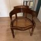 Fauteuil de bureau en bois canné 19e s