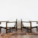 Pair of Restored White Grey B-7522 armchairs by Zenon Bączyk, 1960’s