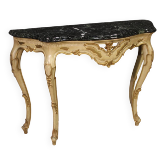 20th Century Italian Lacquered and Gilded Console