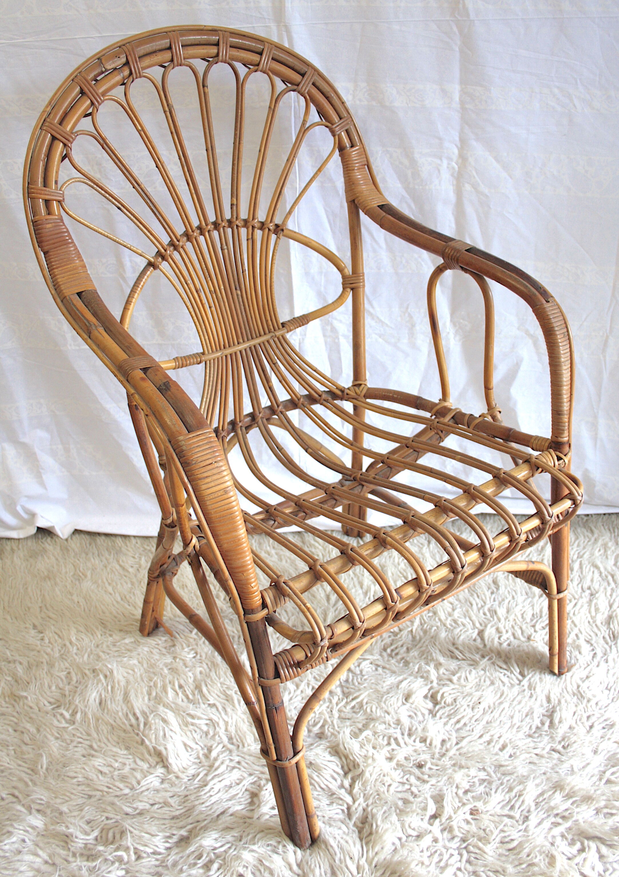 Armchair 60s rattan
