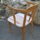 Armchair, beech and fabric