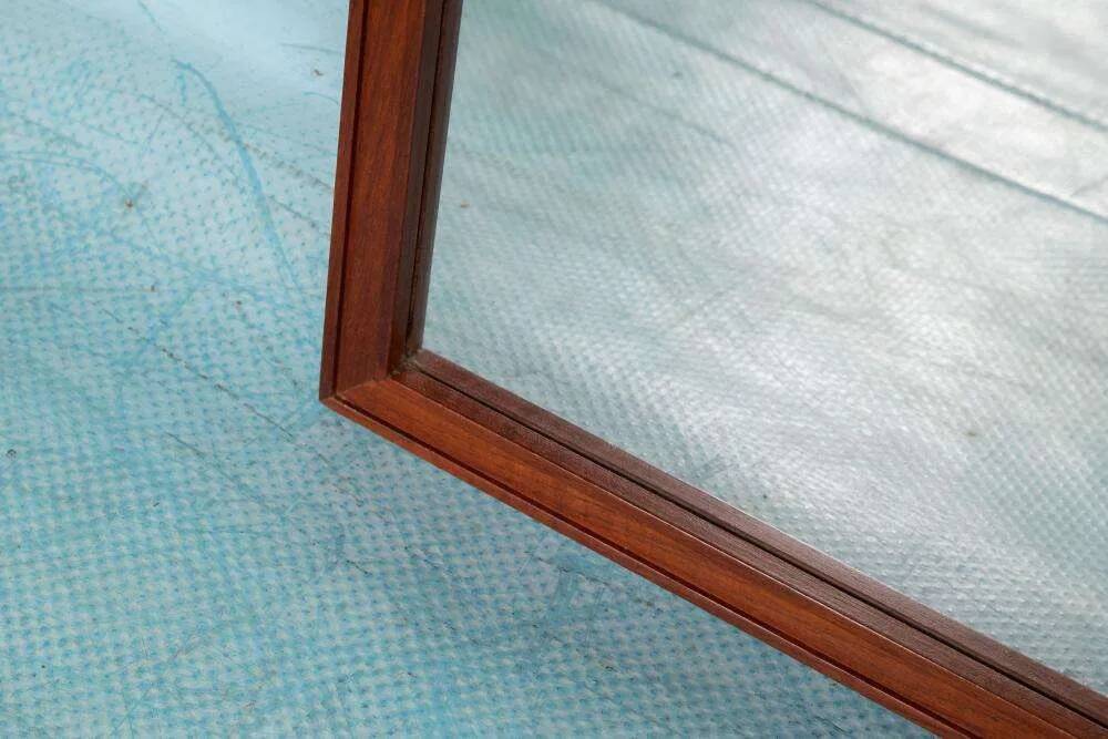 Vintage Scandinavian mirror Froseke, mid-century mirror