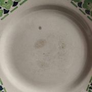 French vintage set of 4 plates, sauce boat and platter, from Longchamps, Cannes model