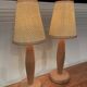 Paire de lampes design scandinave 1960.