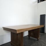 Oak desk in Art Deco style.