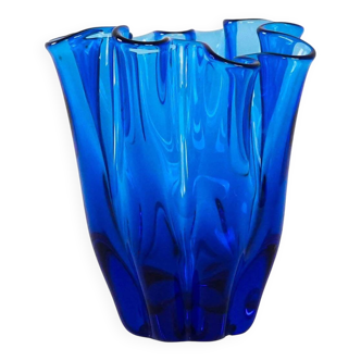 Cobalt vase, Danish design, 1970s, made in Denmark
