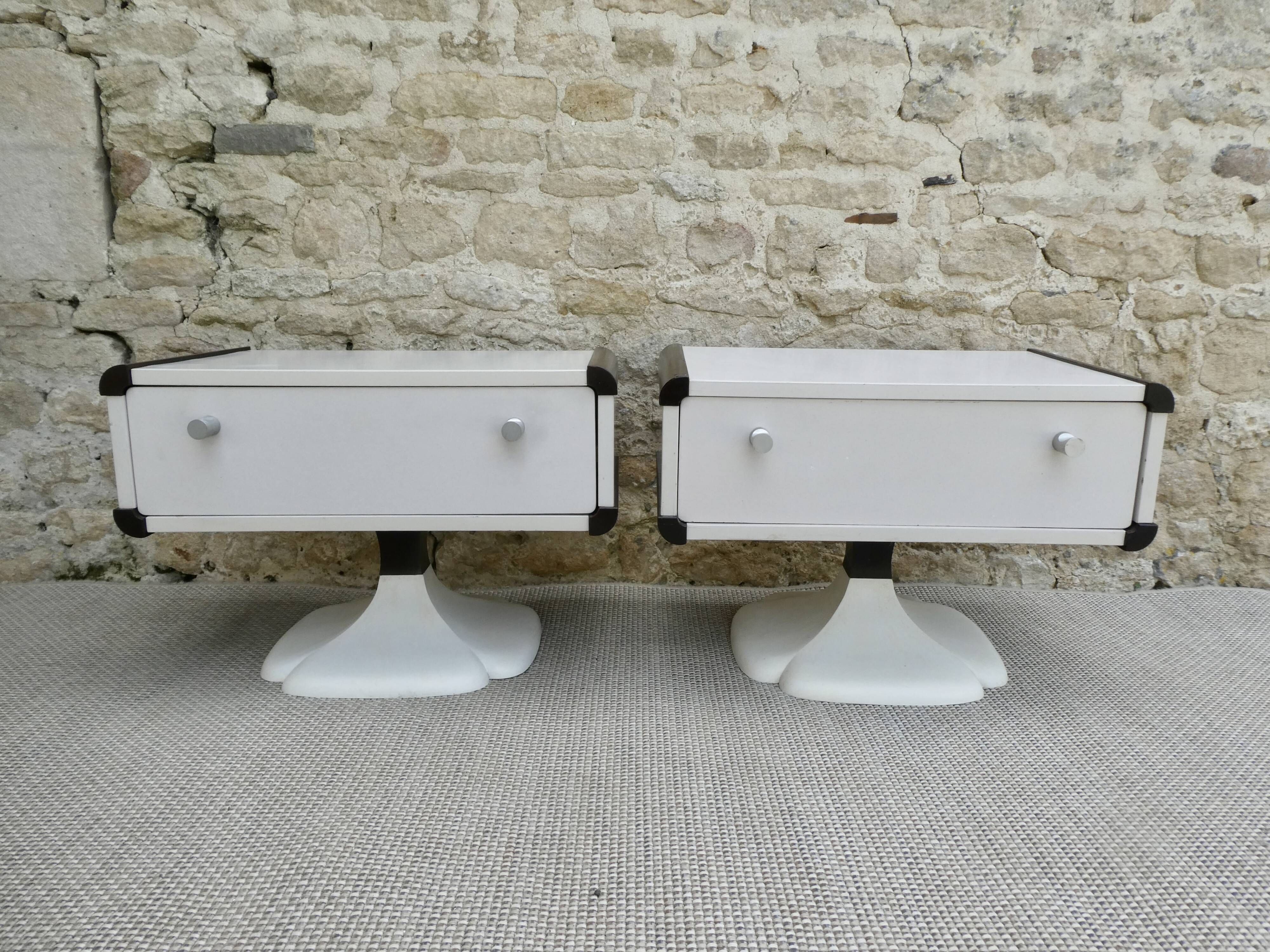 Pair of Gautier bedside tables 60s