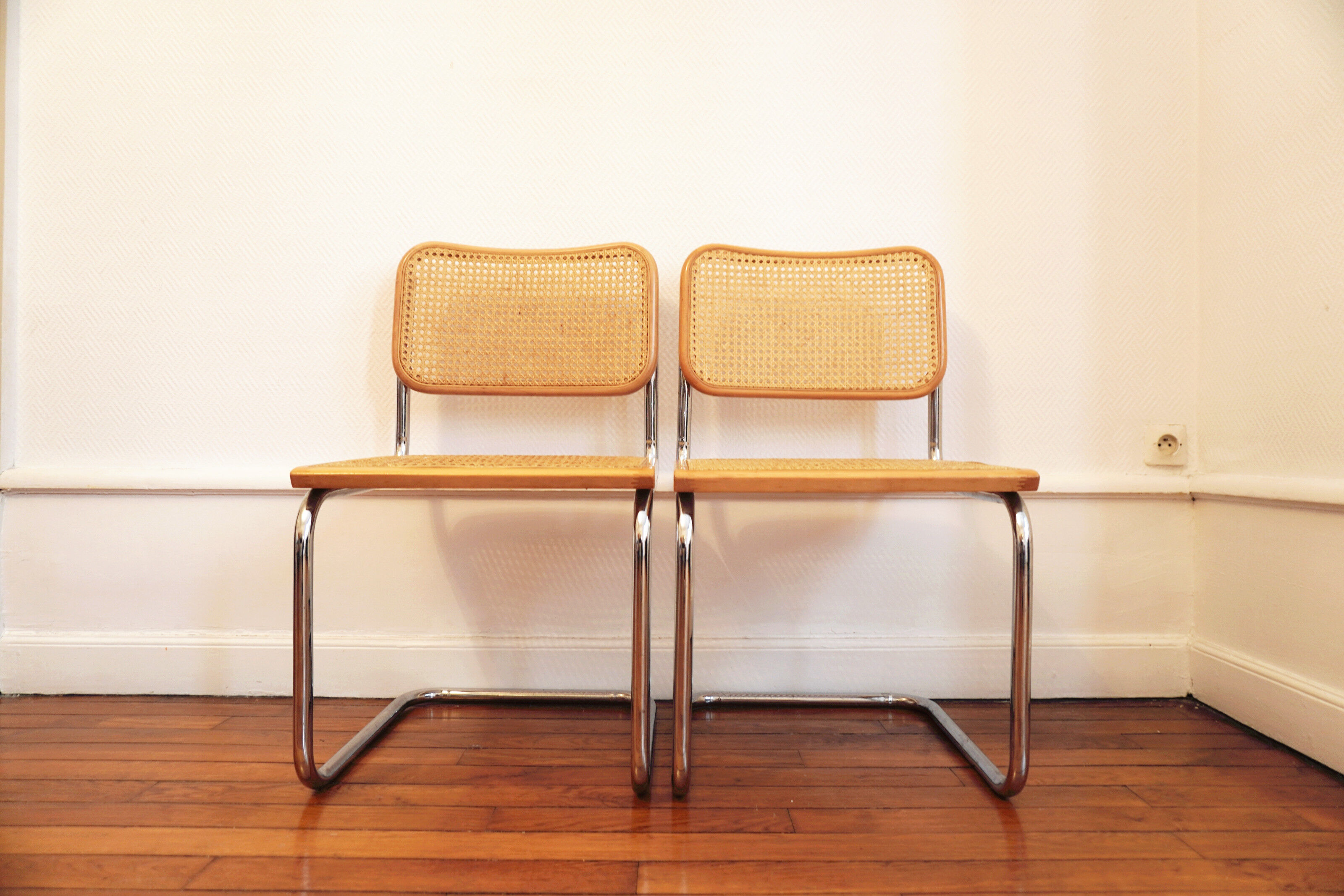 Pair of Cesca B32 chairs by Marcel Breuer
