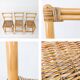 Tabouret de Bar Mid Century Vintage Boho Tabouret de Bar Chaise de Bar Bamb