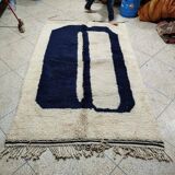 Handmade artificial beni ourain rug size 150 x 250 cm