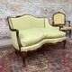 Sofa in natural wood style Louis XV XIX th century