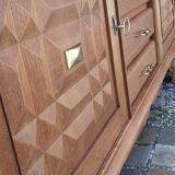Brutalist oak sideboard year 40