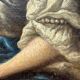Tableau ancien, portrait d’une femme galante signé, début XVIII siècle