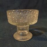 Cut chalice glass press mold sign old decor urchin art nouveau