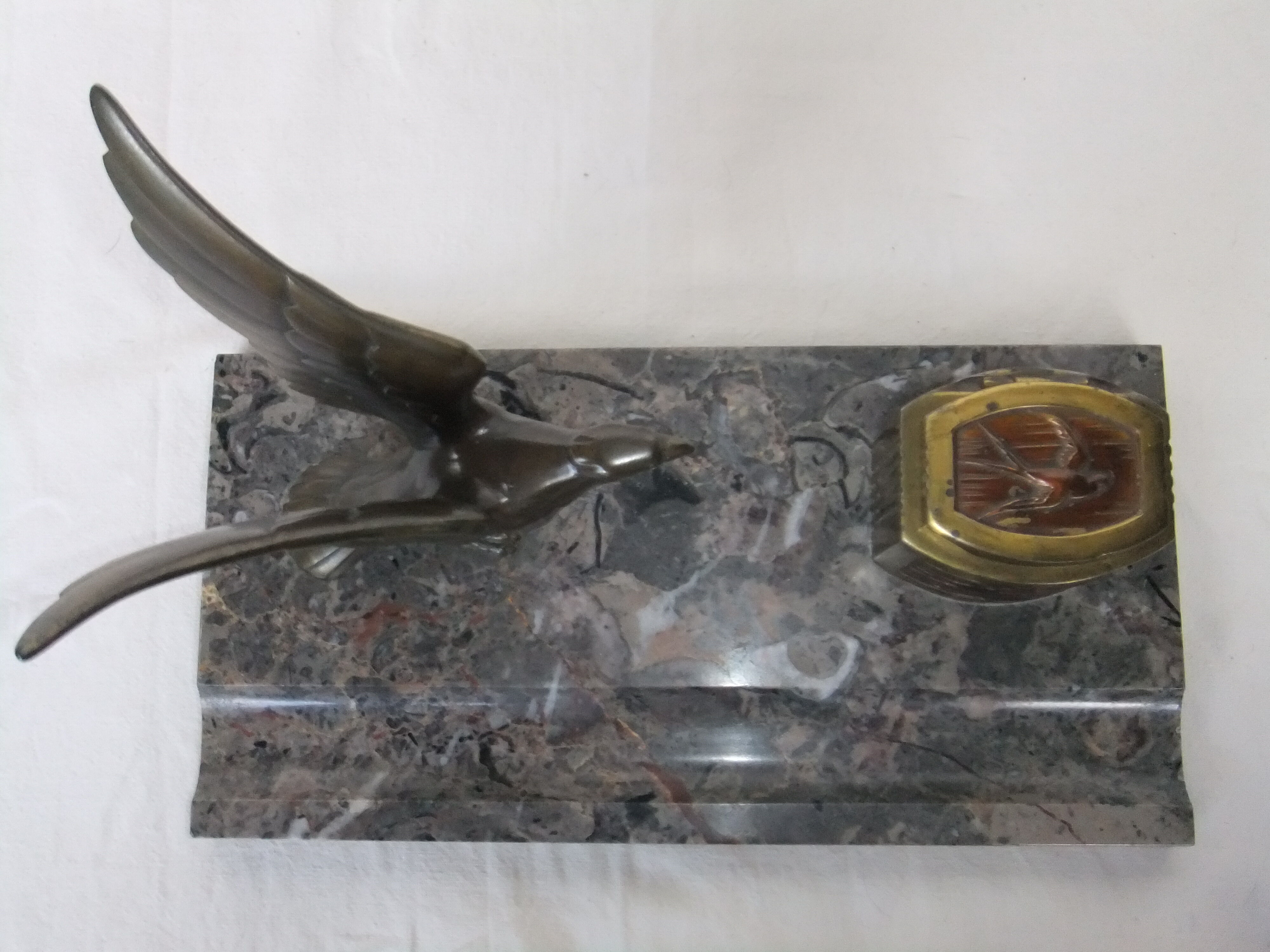 Ink art deco marble statue animal sculpture eagle necessary office