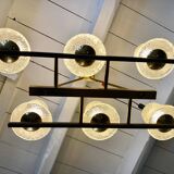 6 glass chandelier