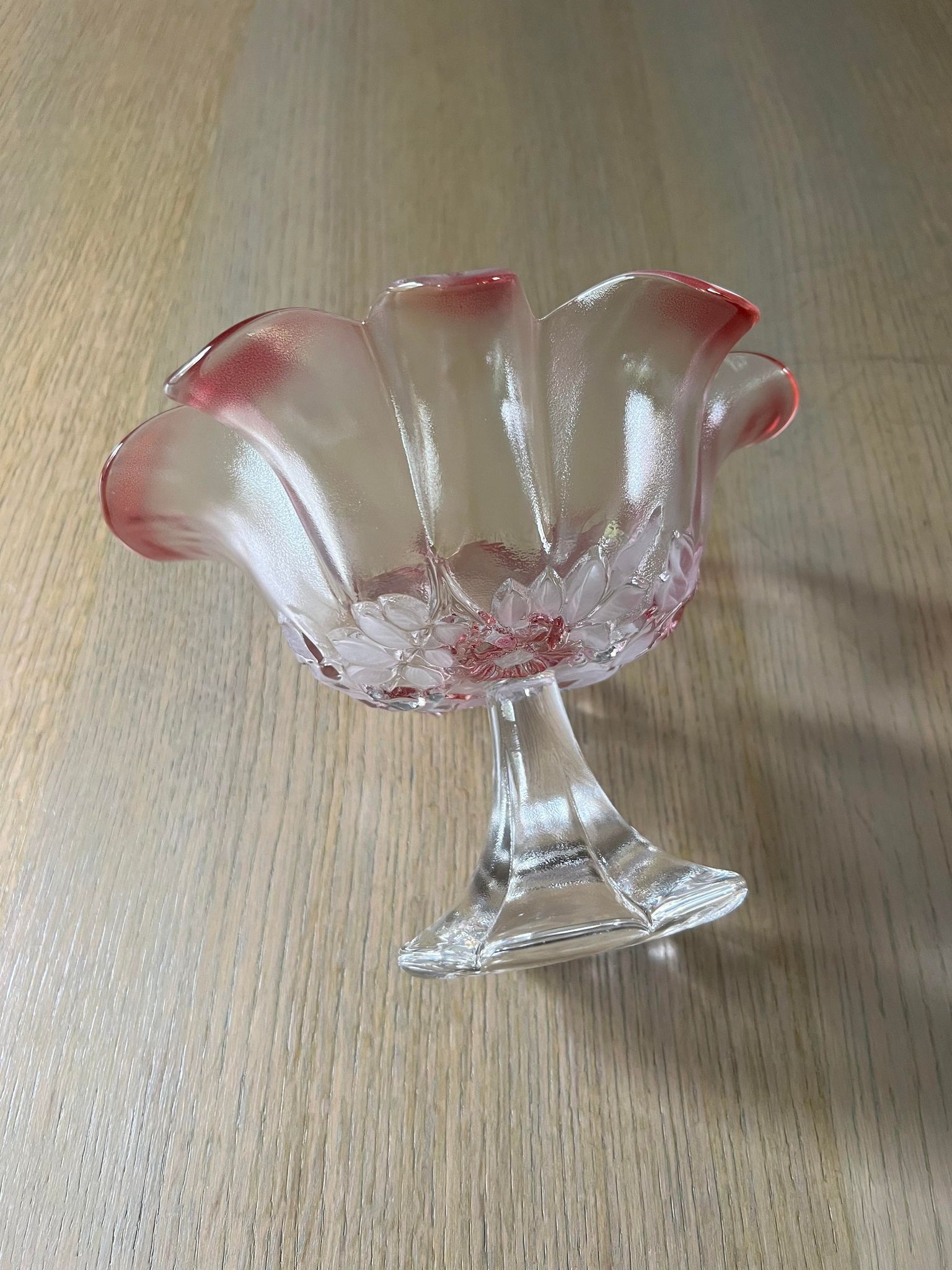 Empty glass cup pocket