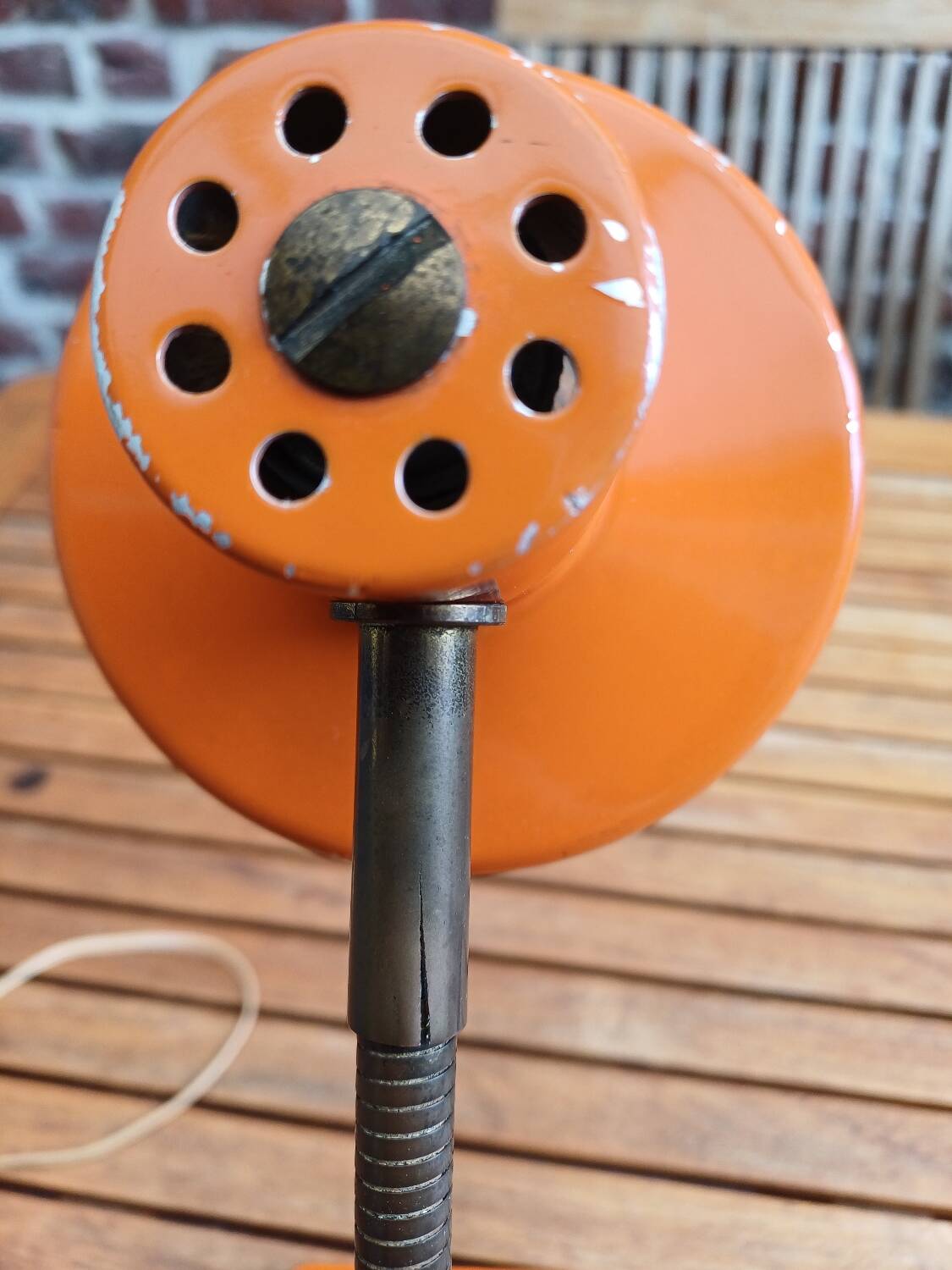 70's orange desk lamp