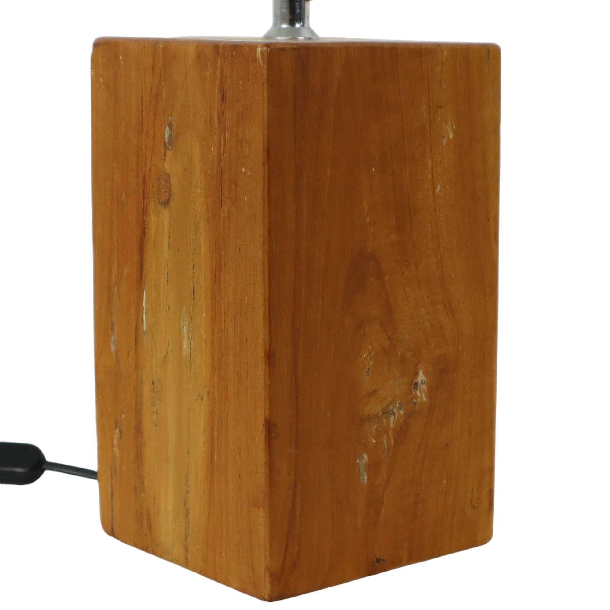 Rural Lamp Solid Wood Adjustable Table Lamp