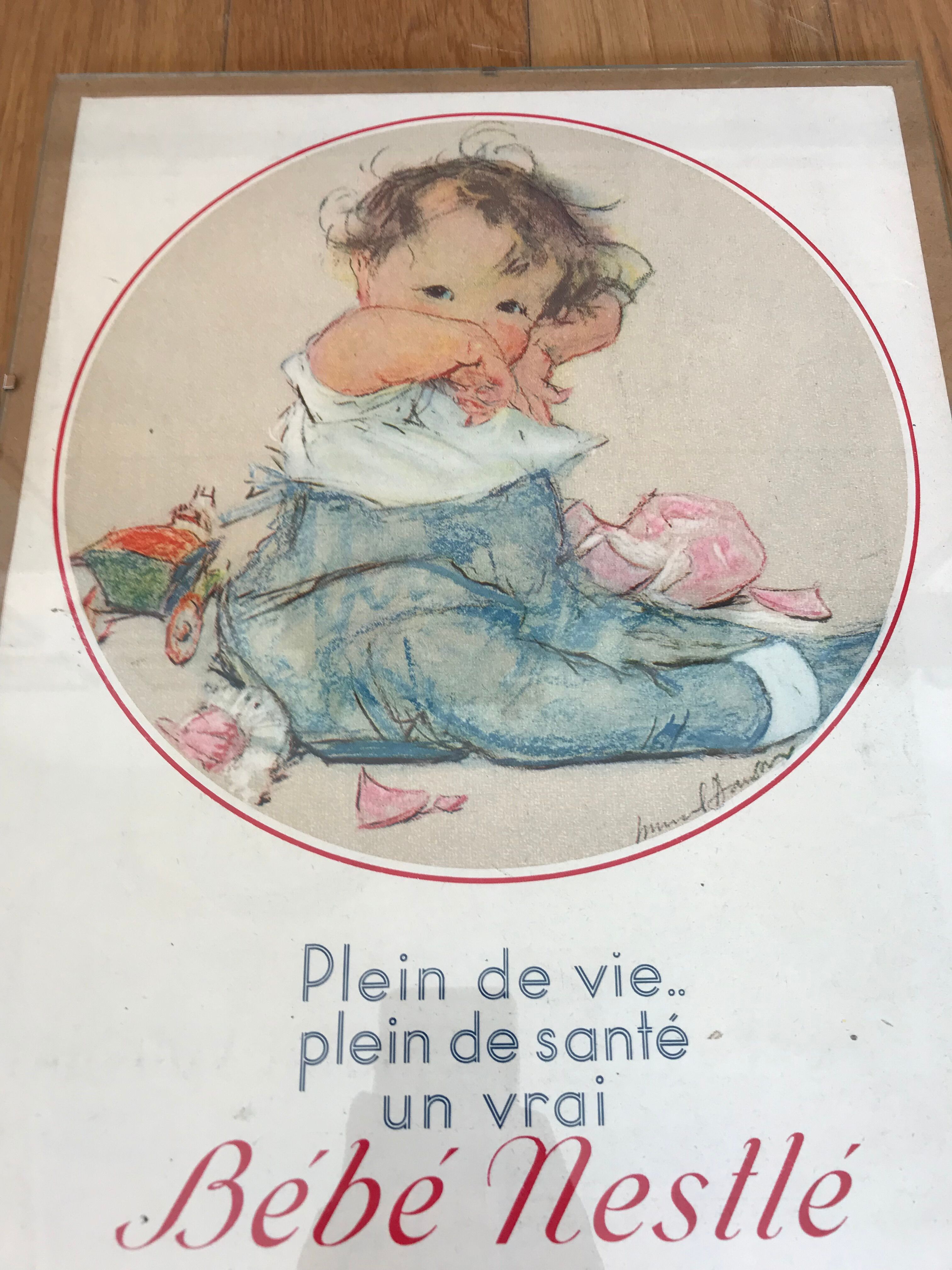 Nestlé advertising poster years 1930