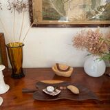 Empty vintage wooden pocket