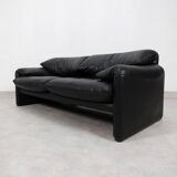 Cassina Maralunga 2,5 seater - black leather