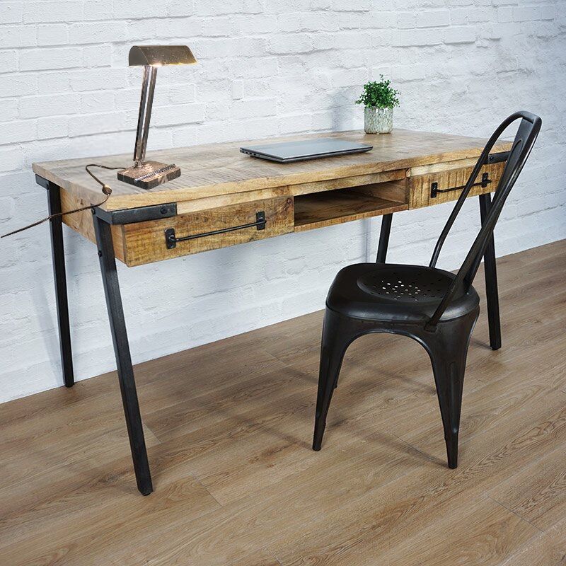 Art deco chrome and marble desk or bedside lamp