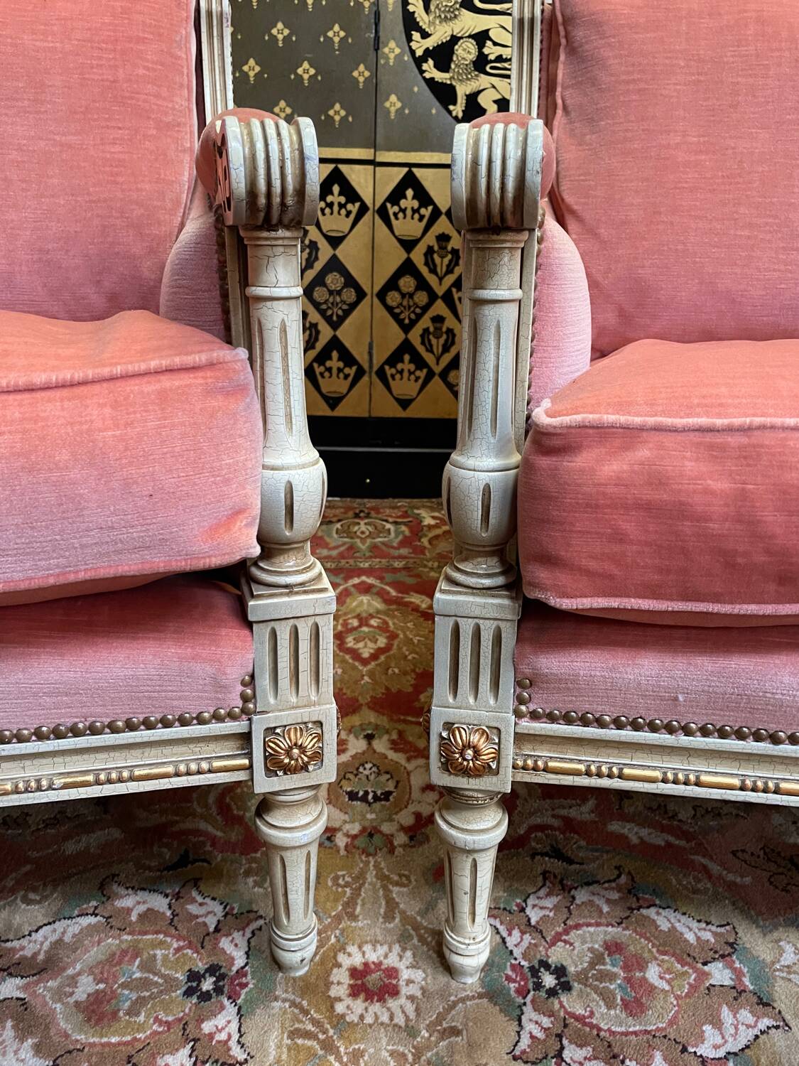Pair of armchairs - Louis XVI style