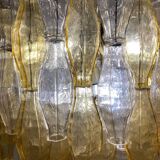 Mid-Century Murano Glass Chandelier "Polyhedr" by Carlo Scarpa for Venini, Italy, 1960s