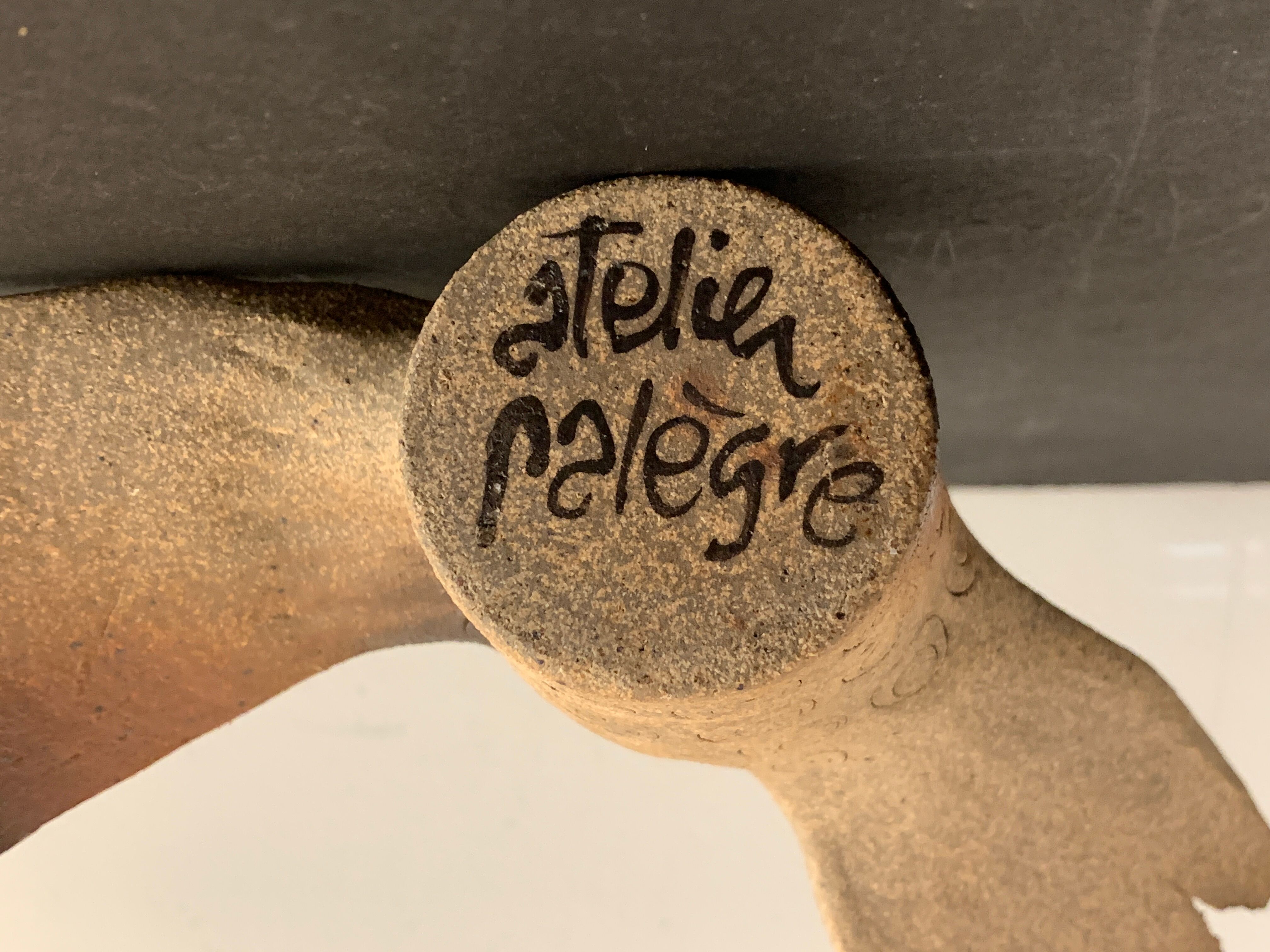 Ceramic owl atelier Palègre, France, 1970