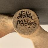 Ceramic owl atelier Palègre, France, 1970