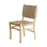 Chair made of teak and natural fibers