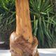 Vintage wood brutalist lamp 50s