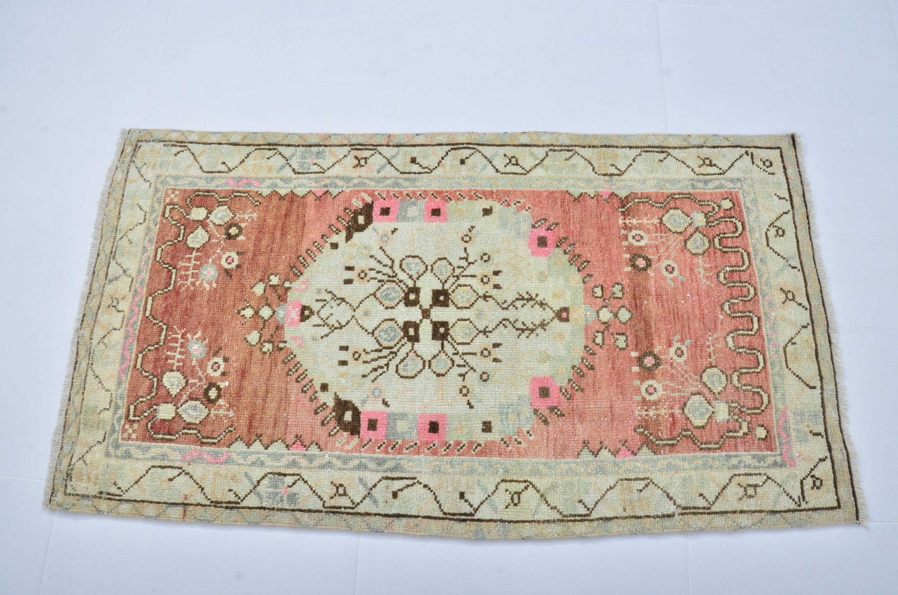 Turkish Oushak handmade rug sku 3555