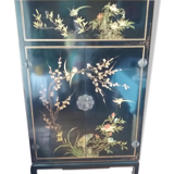 TV cabinet, hi-fi in decorated lacquered wood