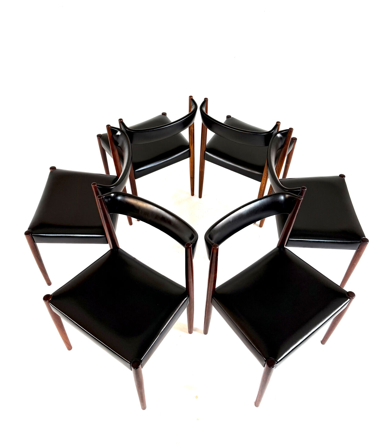6x vintage Danish chair in Rosewood ‘60