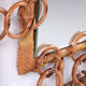 Bamboo with rattan french carved mirror rare beautiful, 1960