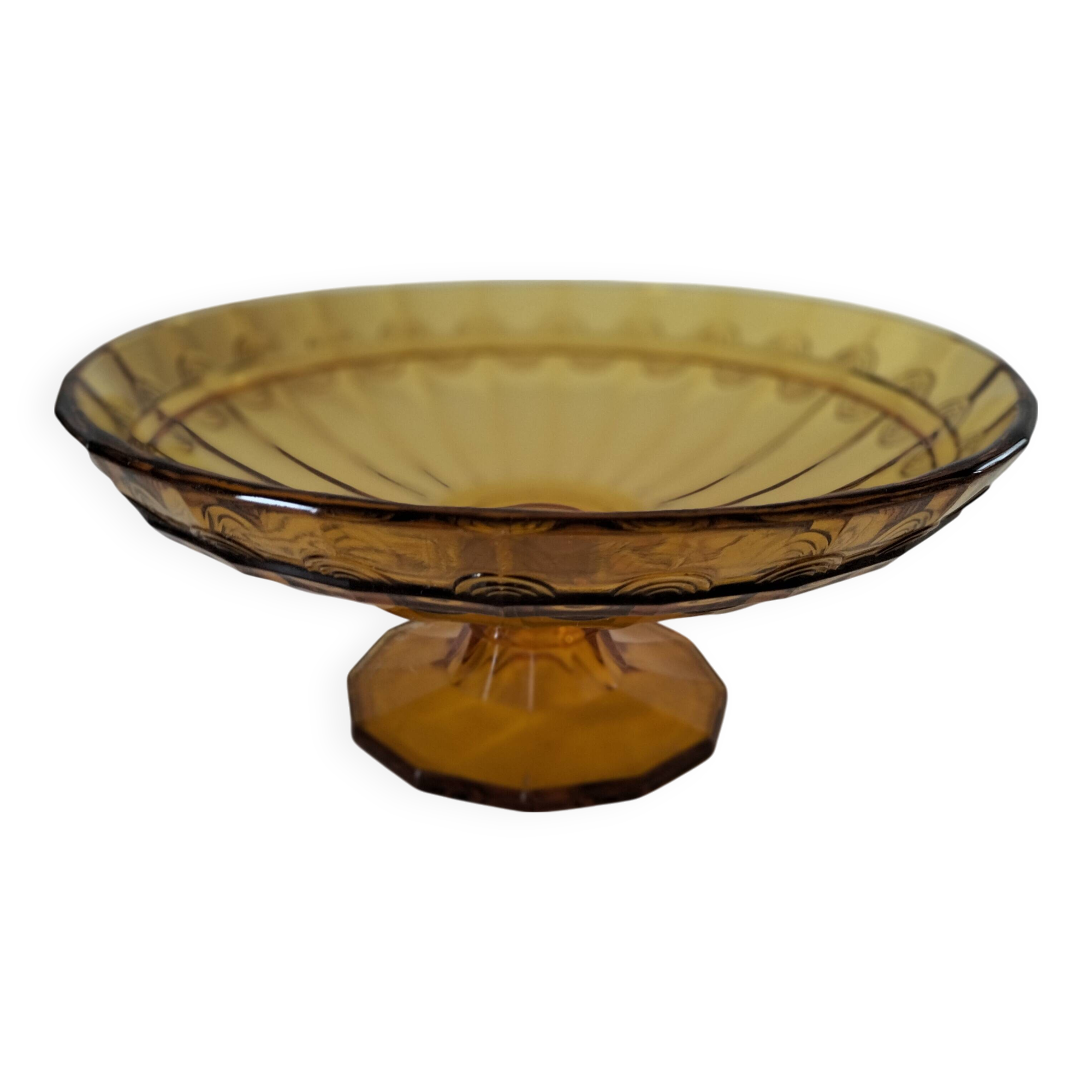 Glass pedestal dish
