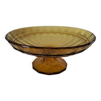 Glass piedouche dish