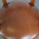 Swivel English style Chesterfield armchair/office chair in brown cowhide