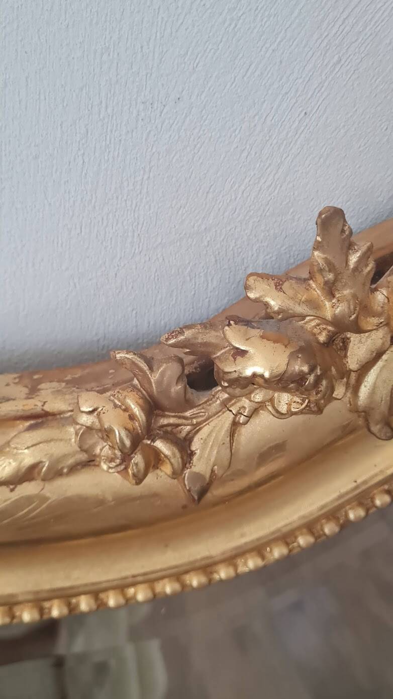 Miroir Louis Philippe avec fronton