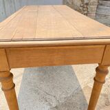 Solid oak farmhouse or desk table with 2 drawers 1900