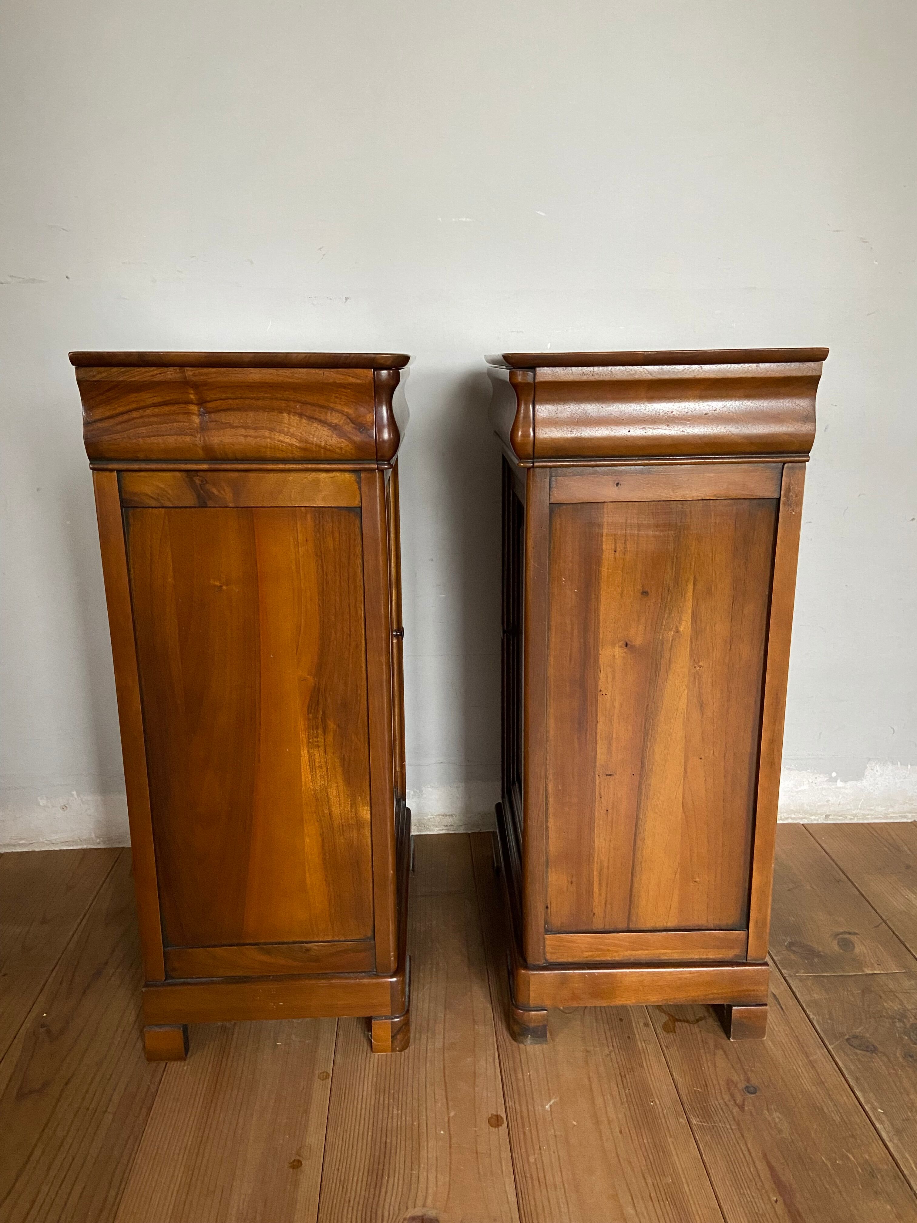 Pair of bedside tables Louis Philippe style